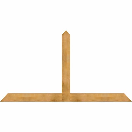 Ekena Millwork Portland Rough Sawn Timber Gable Bracket, Western Red Cedar, 96"W x 52"H x 2"D x 6"F, 13/12 Pitch GBW096X52X0206POR00RWR